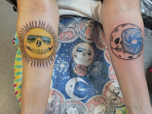 Explore tattoo ideas for men wolf, creative tattoo ideas in Hinesville, available at Ink Survivor Tattoo & Piercing