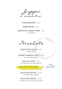 Osteria Culaccino à Berlin menu