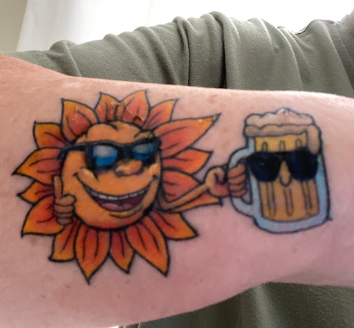 Explore grumpy bear tattoo ideas, creative tattoo ideas in Mesquite, available at Solstice Tattoo Studio LLC