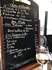 Restaurant Chez Alex & Lucie à Bouzigues (la carte)