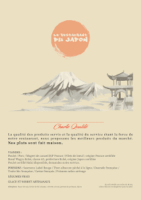 Restaurant japonais Le Restaurant du Japon à Carcassonne (la carte)