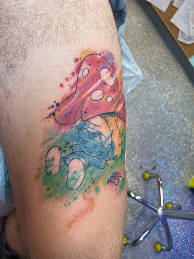 Explore tattoo ideas biomechanical, creative tattoo ideas in Houston, available at The Neon Jackal Tattoo