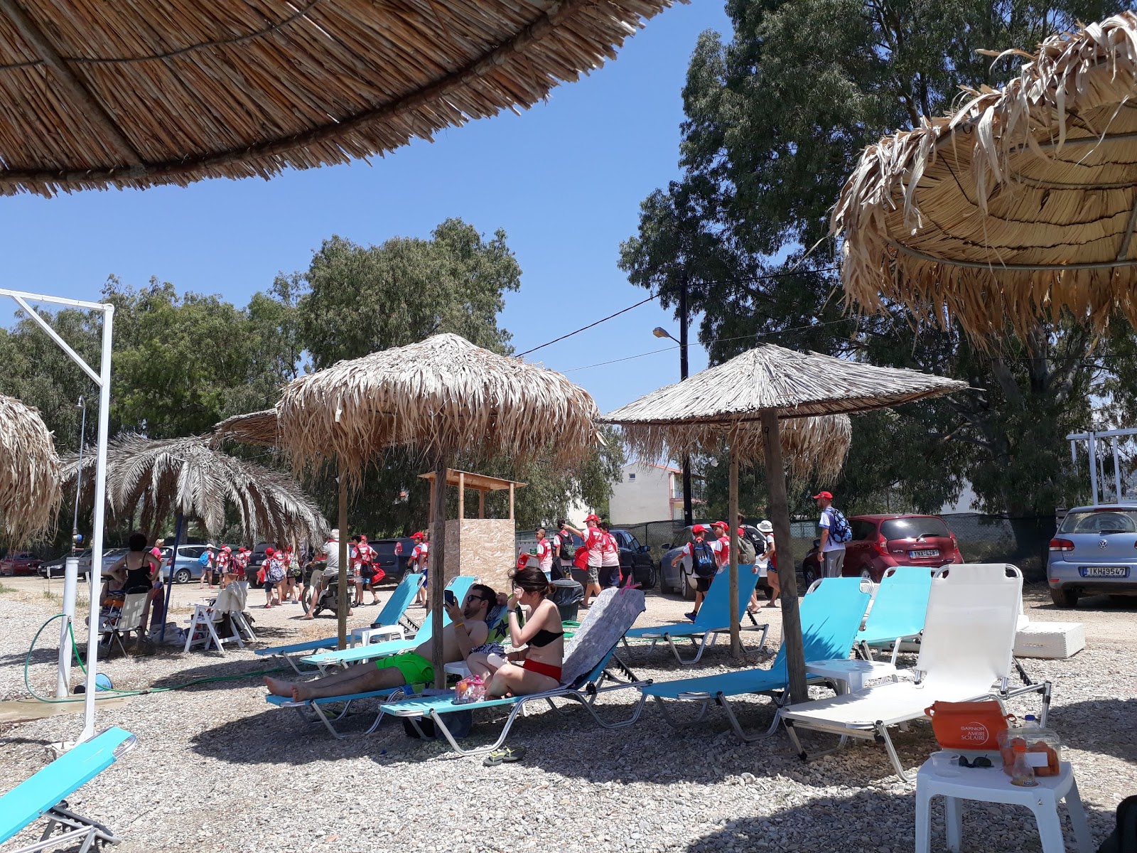 Foto von Agios Andreas beach - beliebter Ort unter Entspannungskennern