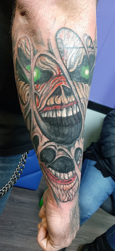 Explore depressing tattoo ideas, creative tattoo ideas in Sunbury, available at Axonic Inkworks Custom Tattoo Studio