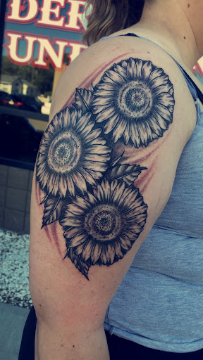 Explore widow tattoo ideas, creative tattoo ideas in Twin Falls, available at Underground Ink Tattoo and Piercing