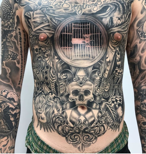Explore texas longhorn tattoo ideas, creative tattoo ideas in Ambler, available at Tattoo GalaxyAmbler Piercing & Custom Tattoos