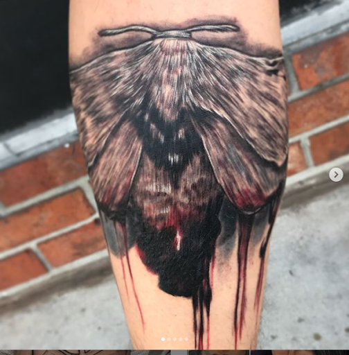 Explore back thigh tattoo ideas, creative tattoo ideas in Tampa, available at Ironblood Tattoos