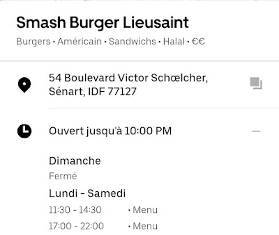 Smash Burger à Lieusaint