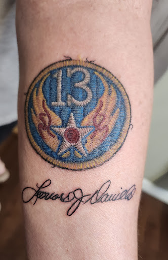 Explore pool tattoo ideas, creative tattoo ideas in Winter Haven, available at Angry Elephant Tattoos Winter Haven