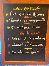Restaurant italien Sapori D'Italia à Paris (la carte)