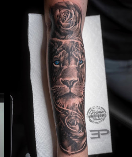 Explore mardi gras mask tattoo ideas, creative tattoo ideas in Hattiesburg, available at Everything Prime Art Studio