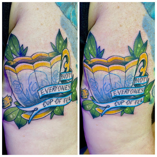 Explore ideas for spine tattoos, creative tattoo ideas in Covington, available at Cupid Slave Tattoo Company