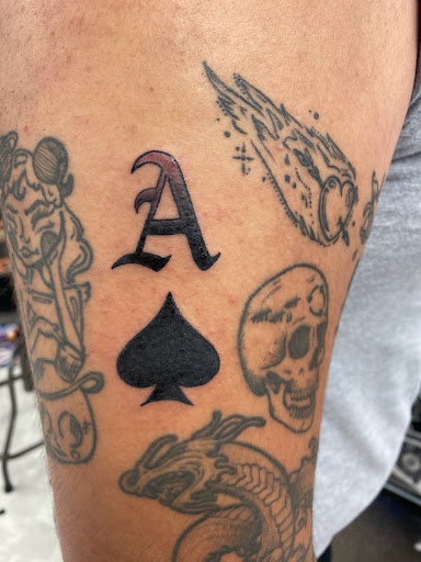 Explore leg tattoo ideas, creative tattoo ideas in Orland, available at K1LL3R ARTW0RK