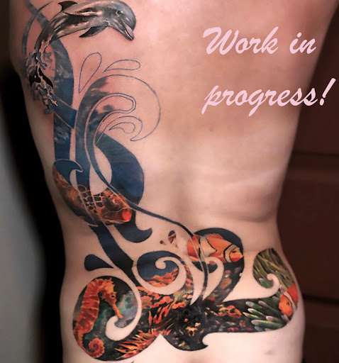 Explore sink or swim tattoo ideas, creative tattoo ideas in Sherman Oaks, available at 1111 AD Tattoo