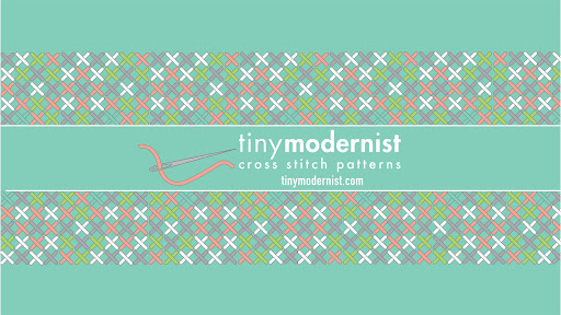 Tiny Modernist Cross Stitch