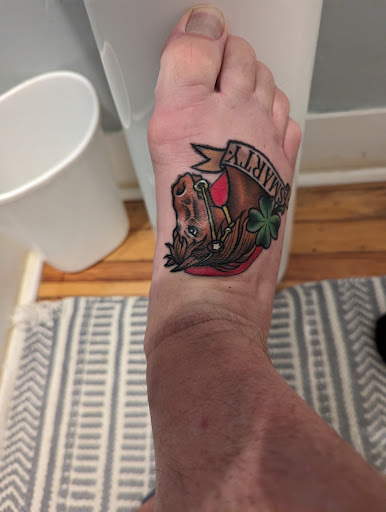 Explore ear tattoo ideas, creative tattoo ideas in Somers Point, available at The Black Rose