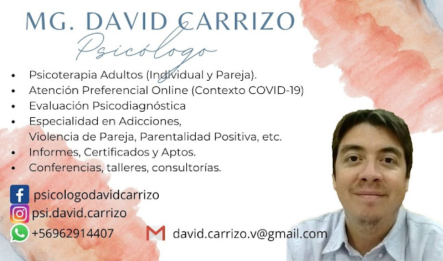 Comentarios y opiniones de Psicolgo, David Carrizo