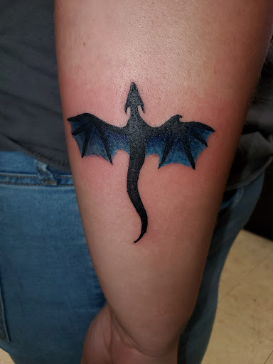 Explore halo game tattoo ideas, creative tattoo ideas in Williamston, available at Lucky Tiger Tattoo studio