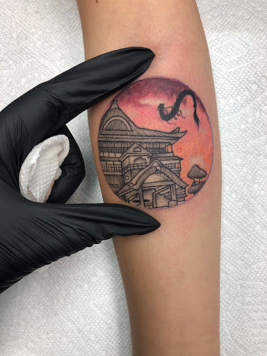 Explore shin tattoo ideas, creative tattoo ideas in Saint Petersburg, available at Lucky You Tattoo