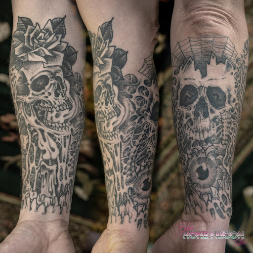 Explore cliff tattoo ideas, creative tattoo ideas in Islip, available at Blue Honeymoon Tattoo