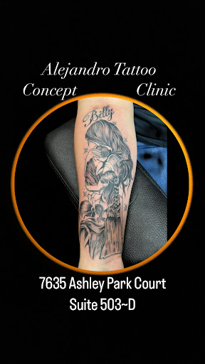 Explore twin daughter tattoo ideas, creative tattoo ideas in Orlando, available at Alejandro Tattoo & Body Piercing - Orlando