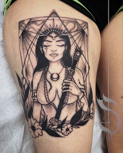 Explore mens thumb tattoo ideas, creative tattoo ideas in Lopez Island, available at Soot and Bone Body Art Studio