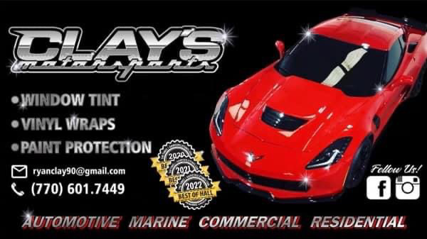Clays Motorsports Tint & Paint Protection