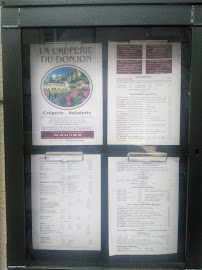 Crêperie du Donjon à Montrichard Val de Cher menu
