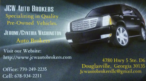 Used Car Dealer «JCW Auto Brokers LLC», reviews and photos, 4780 GA-5 D-6, Douglasville, GA 30135, USA