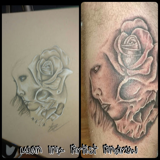 Explore name tattoo ideas for men, creative tattoo ideas in Wayne, available at Mean Ink Tattoo