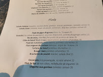Restaurant Jean à Antony (le menu)