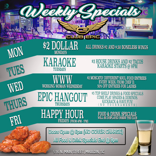 Night Club «Club Epic», reviews and photos, 516 N Main St, Mauldin, SC 29662, USA