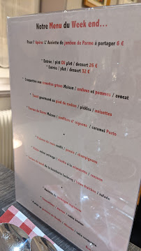 Restaurant français La Table De Romain à Renescure (le menu)