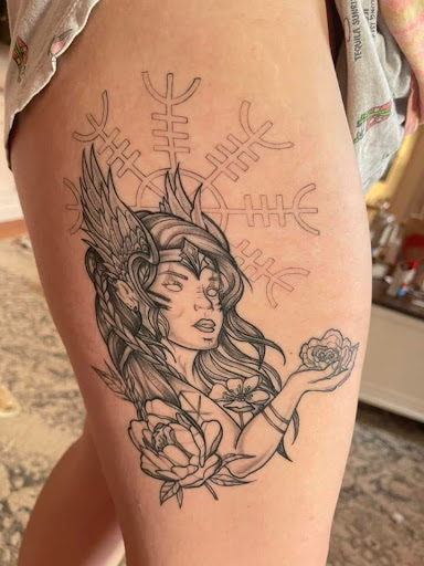 Explore law tattoo ideas, creative tattoo ideas in Oswego, available at Saturn Tattoo