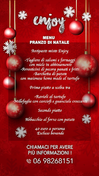 Menu du Enjoy Bracciano à Bracciano