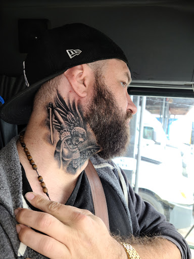 Explore tattoos for behind the ear ideas, creative tattoo ideas in Hesperia, available at Dinamik Tattoo