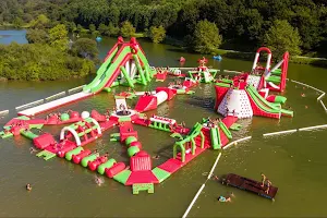 AquaZone Wipeout inflatable water park image