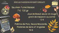 Le Distributeur de l'Embellie à Sainte-Cécile menu