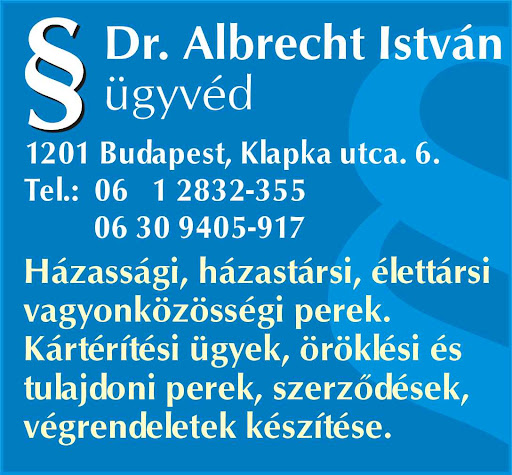 Dr. Albrecht István