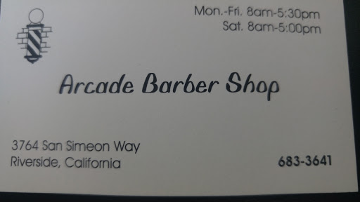 Barber Shop «Arcade Barber Shop», reviews and photos, 3764 San Simeon Way, Riverside, CA 92506, USA