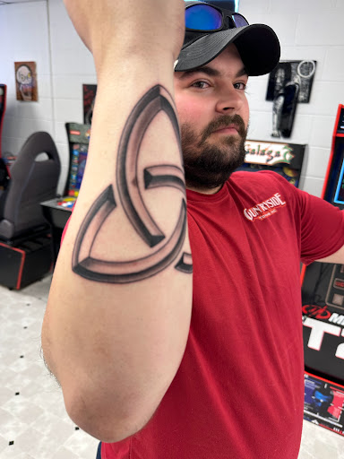 Explore slash tattoo ideas, creative tattoo ideas in Orland, available at K1LL3R ARTW0RK