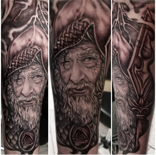 Find camping tattoo ideas for your next unique tattoo in Northampton at Inkglorious Custom Tattoo Studio