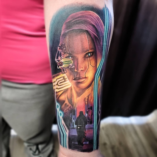 Explore hand tattoos ideas, creative tattoo ideas in Utica, available at Watchtower Tattoo Company