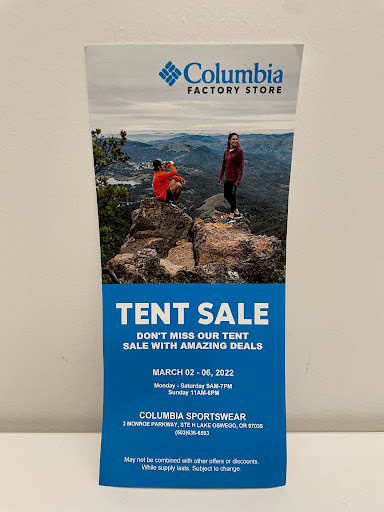Sportswear Store «Columbia Sportswear Outlet», reviews and photos, 3 Monroe Pkwy, Lake Oswego, OR 97035, USA