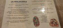Menu du La Tapa Guapa à Kamen