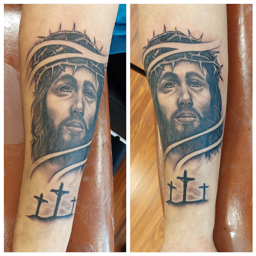 Explore grandkids names tattoo ideas, creative tattoo ideas in Saint Paul, available at Permanent Mark Tattoo