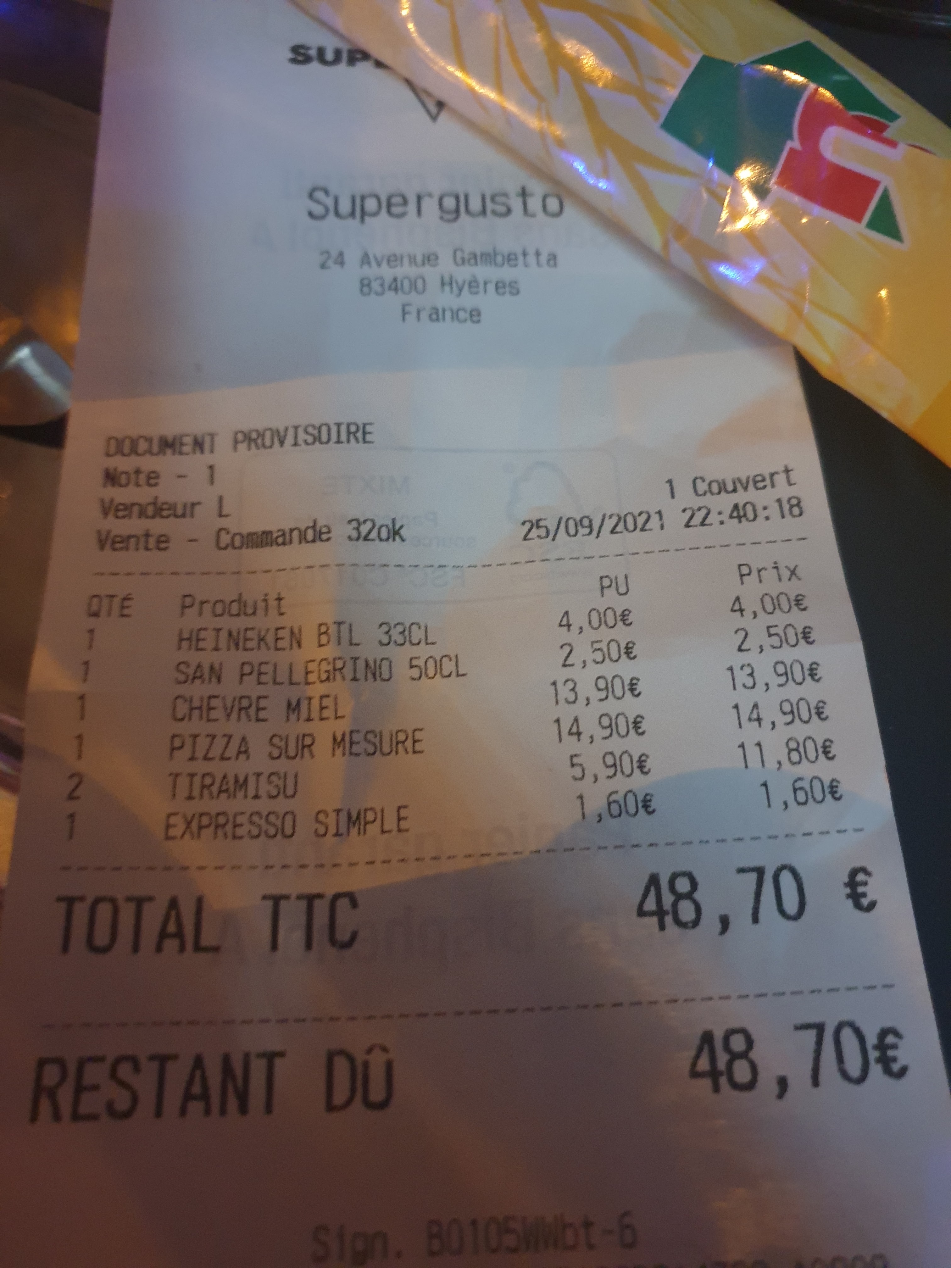 Photo n° 1 de l'avis de Clara.n fait le 25/09/2021 à 21:21