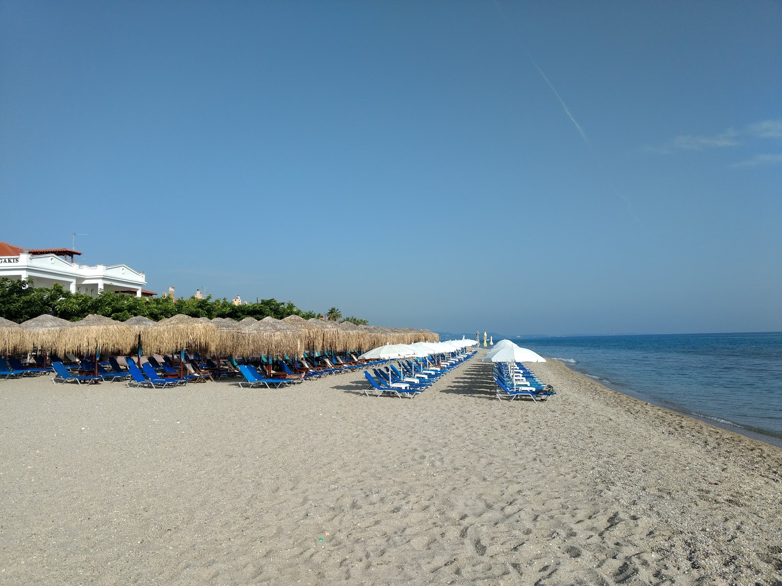 Foto de Pefkochori beach - lugar popular entre os apreciadores de relaxamento