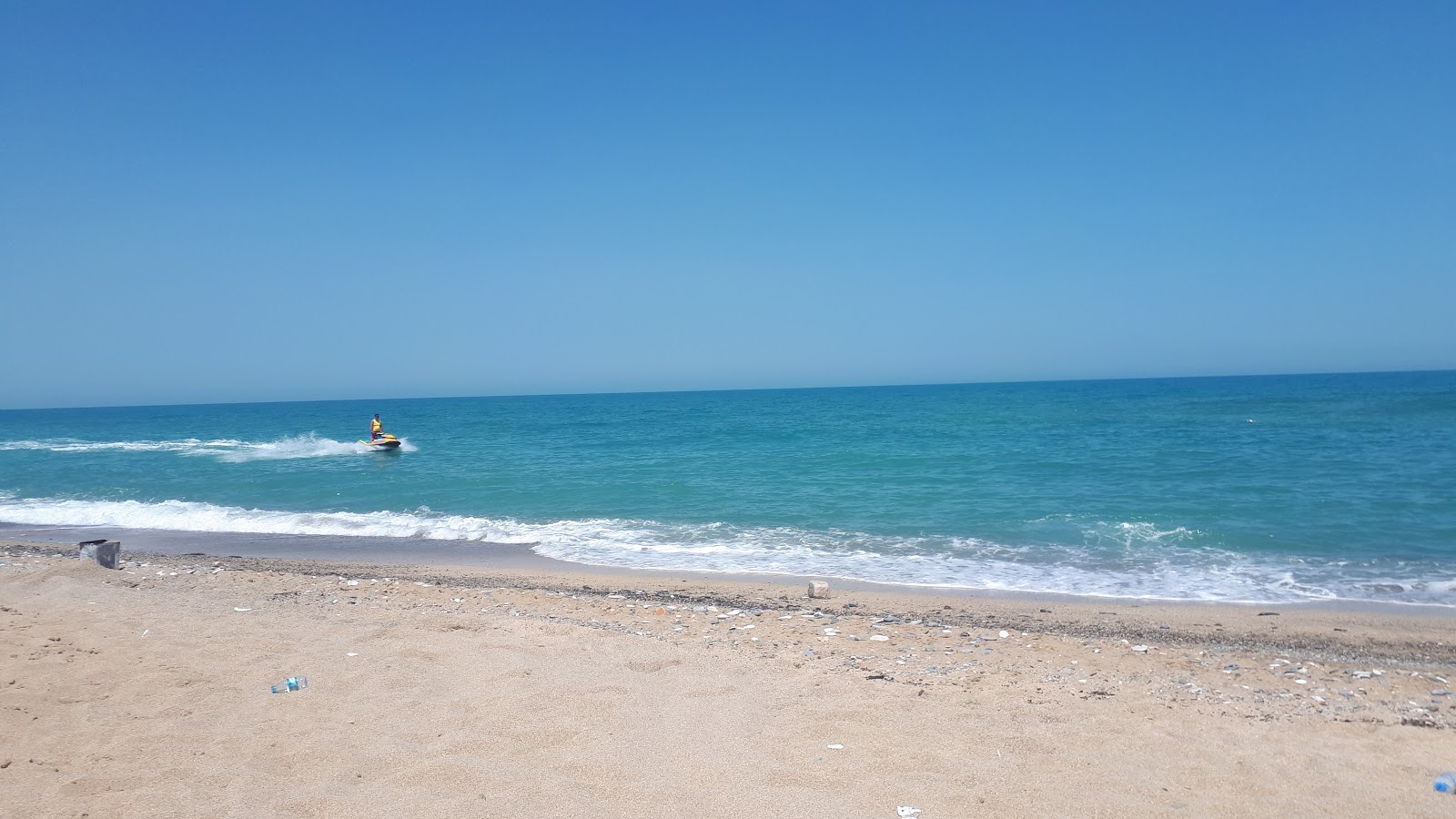 Photo of Yenikoy beach with blue pure water surface