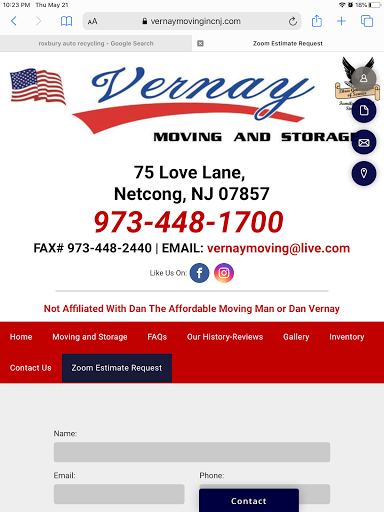 Moving Company «Vernay Movers», reviews and photos, 75 Love Ln, Netcong, NJ 07857, USA